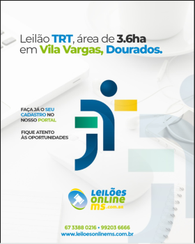 PARTE IDEAL DE IMÓVEL RURAL EM DOURADOS – MS, CORRESPONDENTE A 3,6 HA, MAIS BENFEITORIAS INCLUIDAS NA PENHORA 