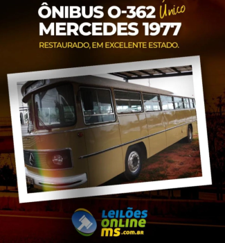 ONIBUS MERCEDES O362 ANO 1977  BEGE DIESEL
