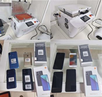CELULARES DIVERSOS E MÁQUINA LAMINADORA MODELO SCOTLE 510