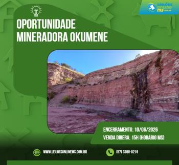MINERADORA OKUMENE – FAZENDA VARGEM GRANDE – 35,50 HECTARES - ITAÍ/SP	
