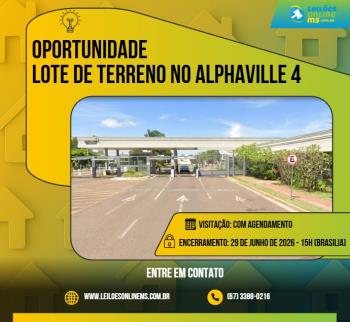 TERRENO NO ALPHAVILLE 4 (QUATRO) – ÁREA TOTAL DE 382,80 M2 – EM CAMPO GRANDE-MS
